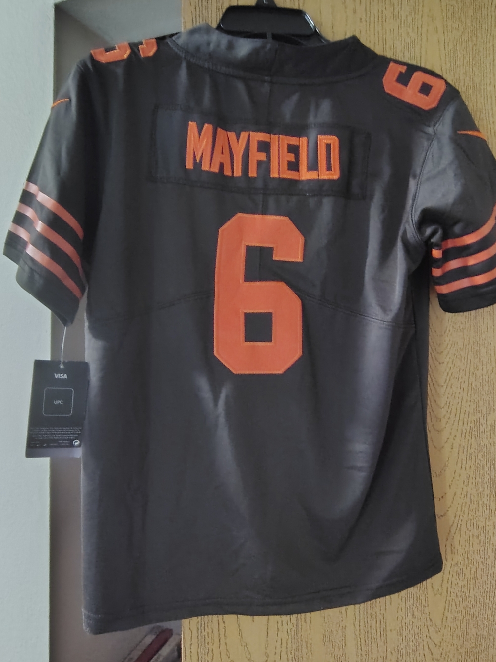 Nike Kids Football Jersey Mayfield in Black and Orange